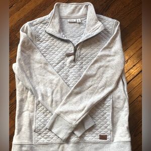 ll bean women's quilted quarter-zip pullover